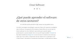 Desktop Screenshot of crearsoftware.com